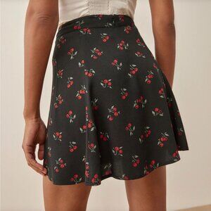 Reformation Cherry mini skirt